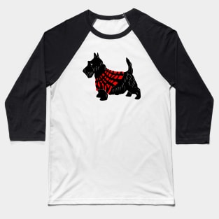 Black Scottish Terrier Baseball T-Shirt